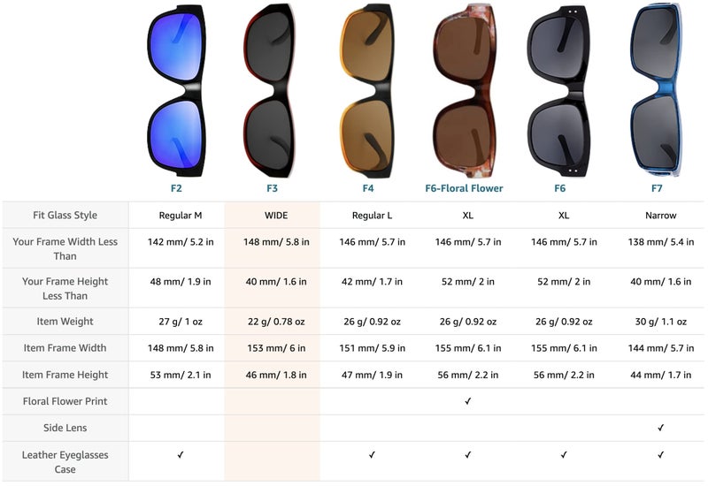 The Fresh HD Polarized Wrap Around Shield Sunglasses for Wide Prescription Glasses Gift Box (F301-Shiny Black/Orange, Grey) - Image 3